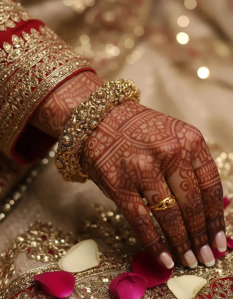 Openable Gold Bangle Pair