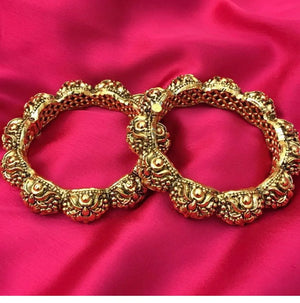 Royal Gold Bangle Pair