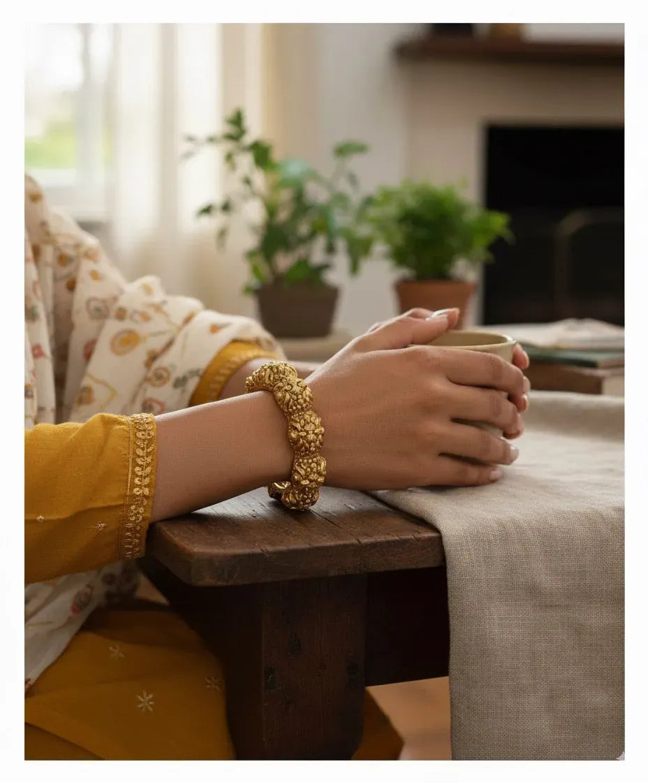 Royal Gold Bangle Pair