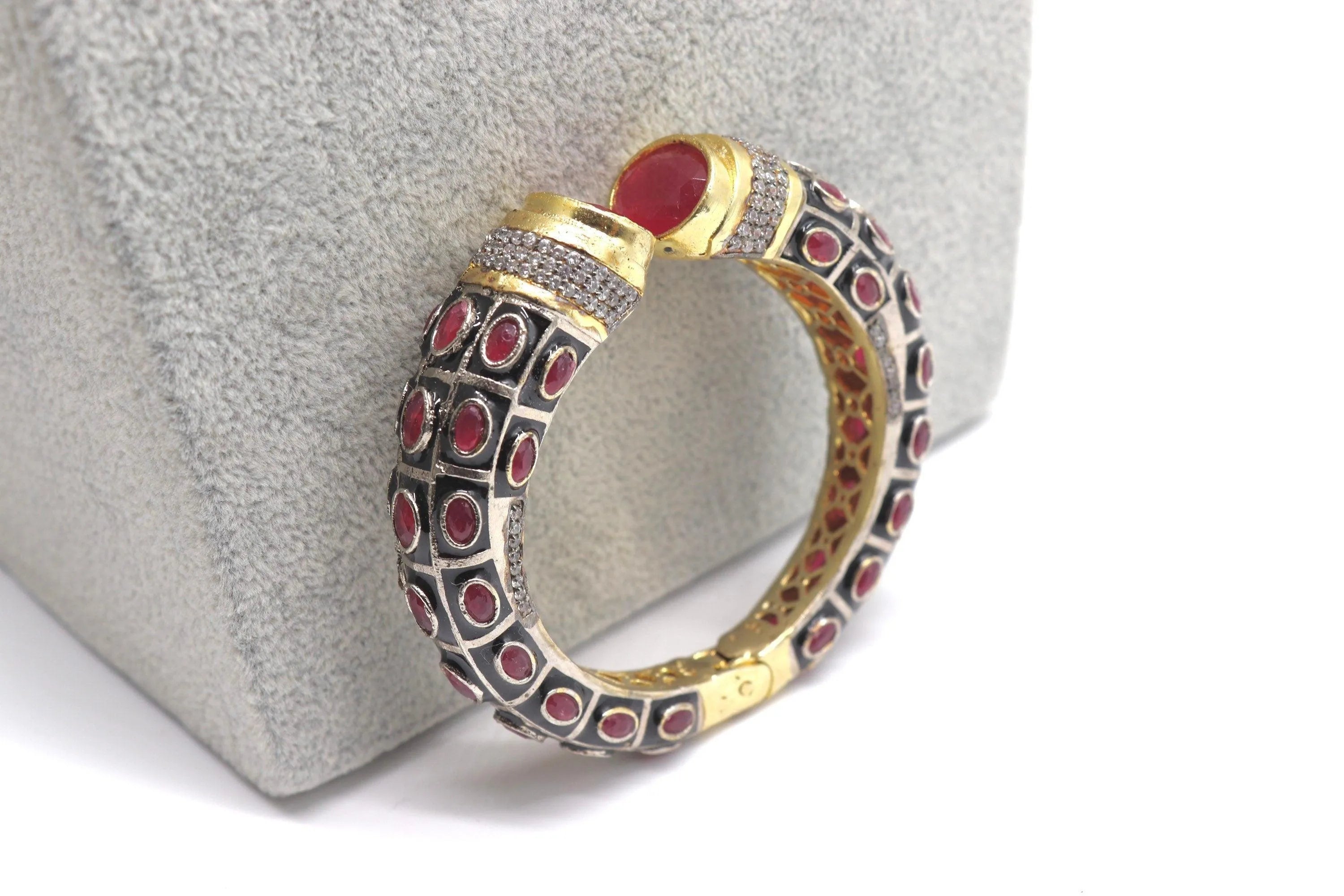 Ruby Victorian Bangle