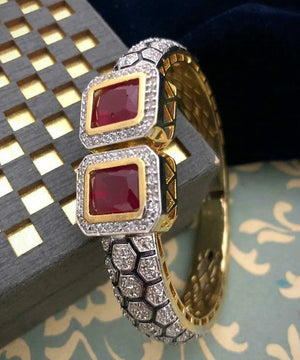 Ruby Victorian Bangle