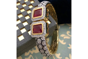 Ruby Victorian Bangle