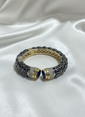 Sapphire Blue Victorian Bangle