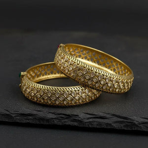Uncut Polki Bangle Set