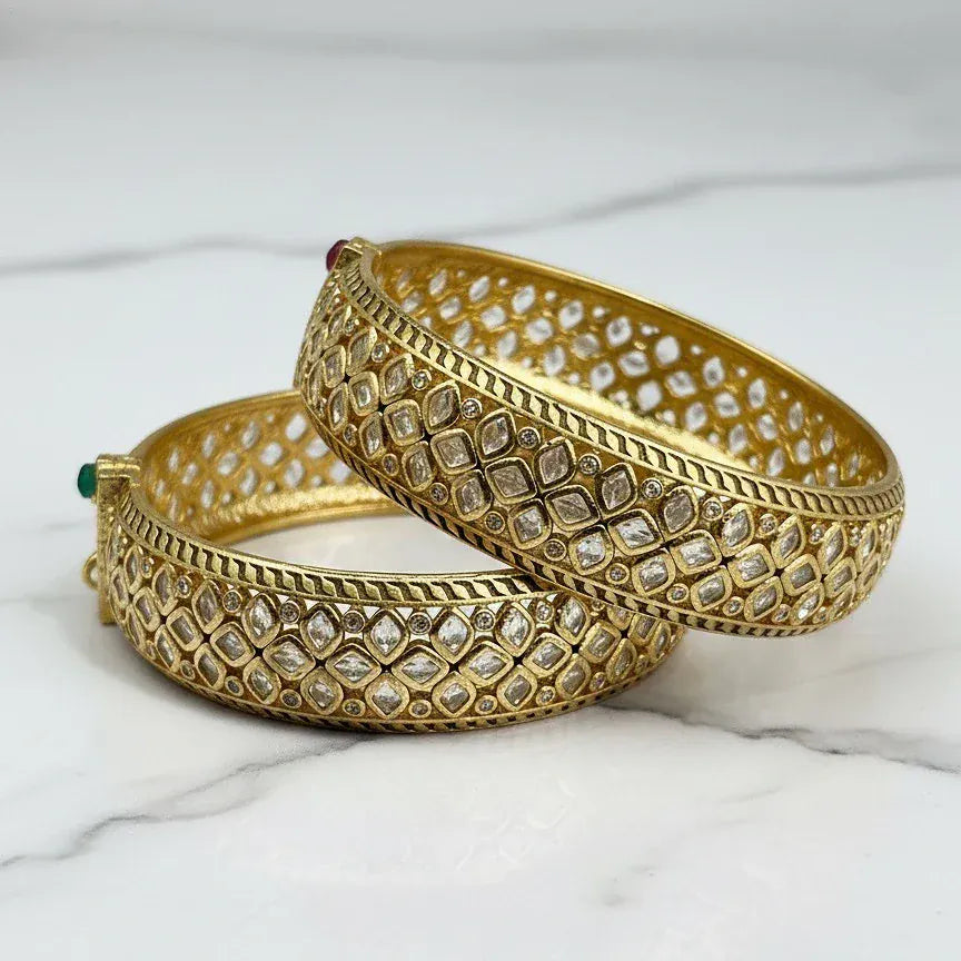 Uncut Polki Bangle Set