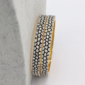 Victorian Gold CZ  Bangle