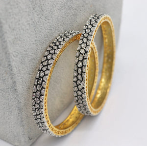 Victorian Gold CZ  Bangle