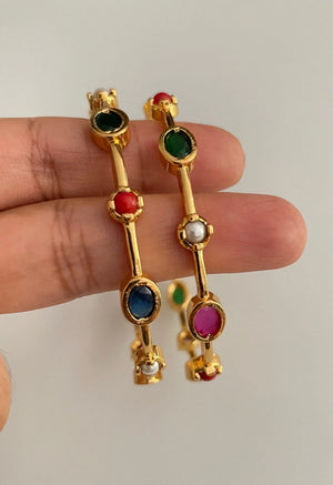 Zoya Semiprecious Kemp Bangle Pair
