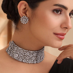 Black Rhodium Celestial Choker Set