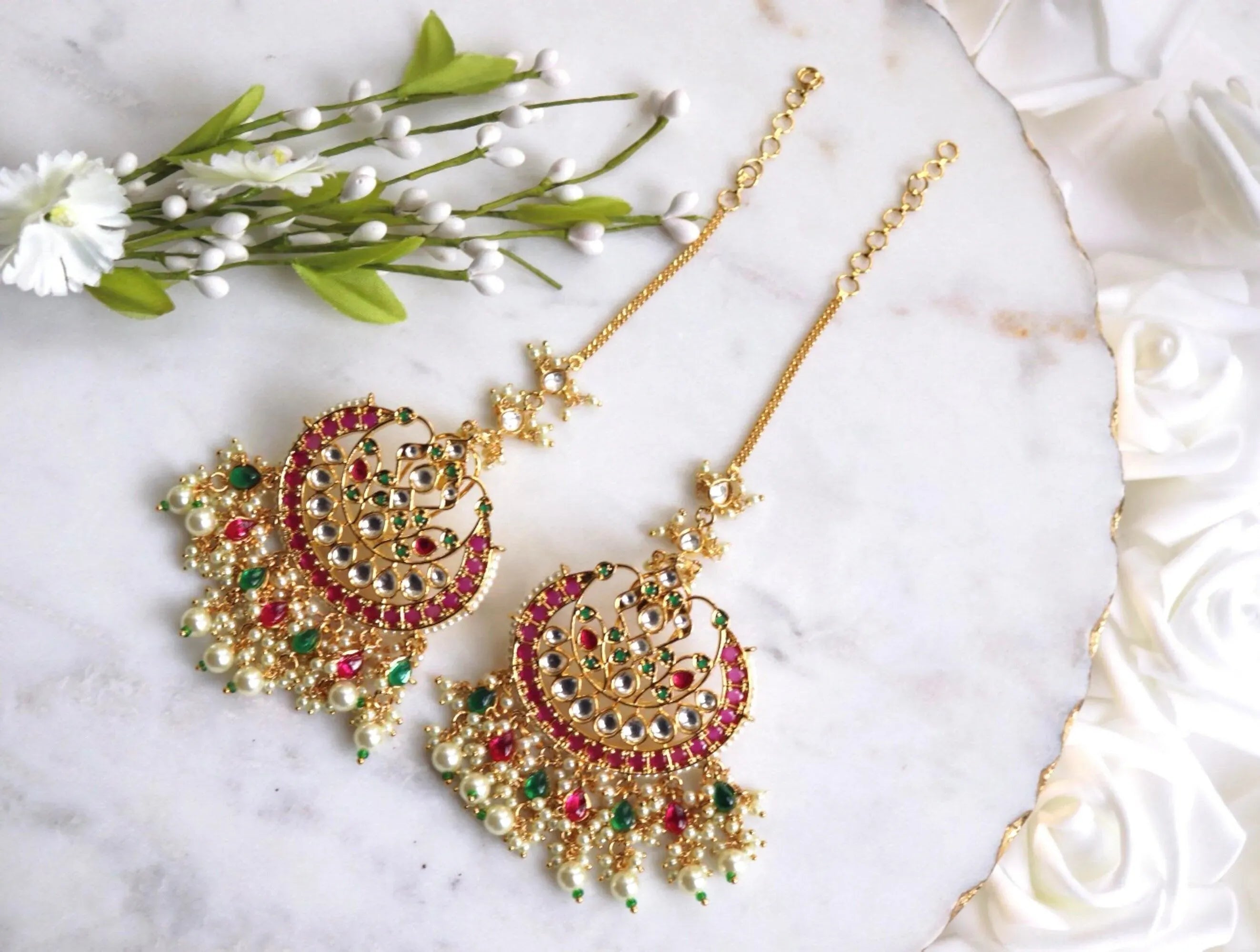 Fine Kundan Chaandbali