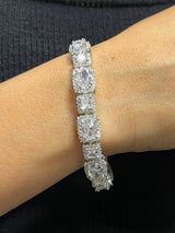 Clear CZ Oval Bracelet
