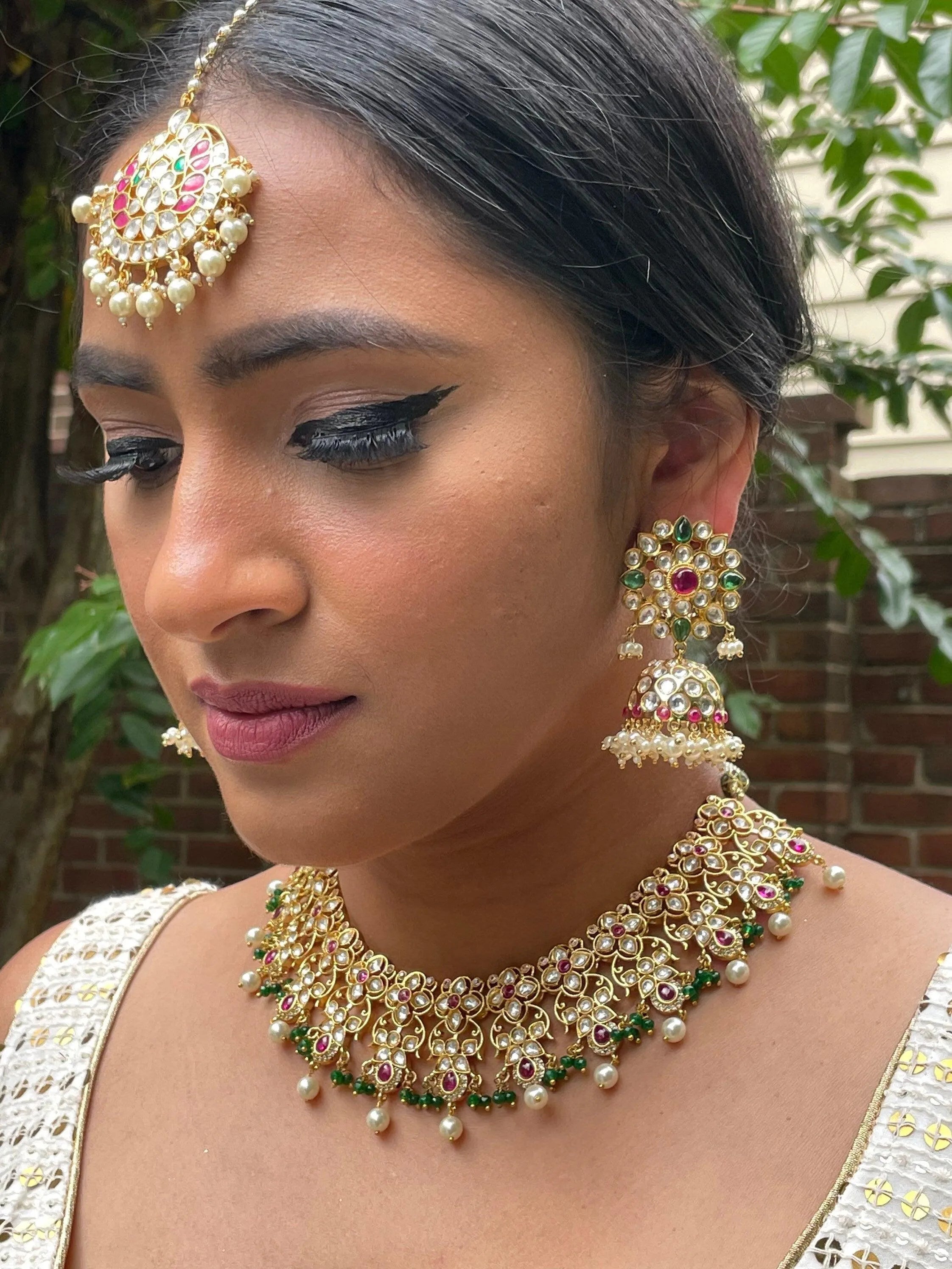 Fine Kundan MaangTikka | Maangtikka | Indian Jewelry | Pakistani Jewelry | Indian Forehead Jewelry | Tikka | Punjabi Jewelry |