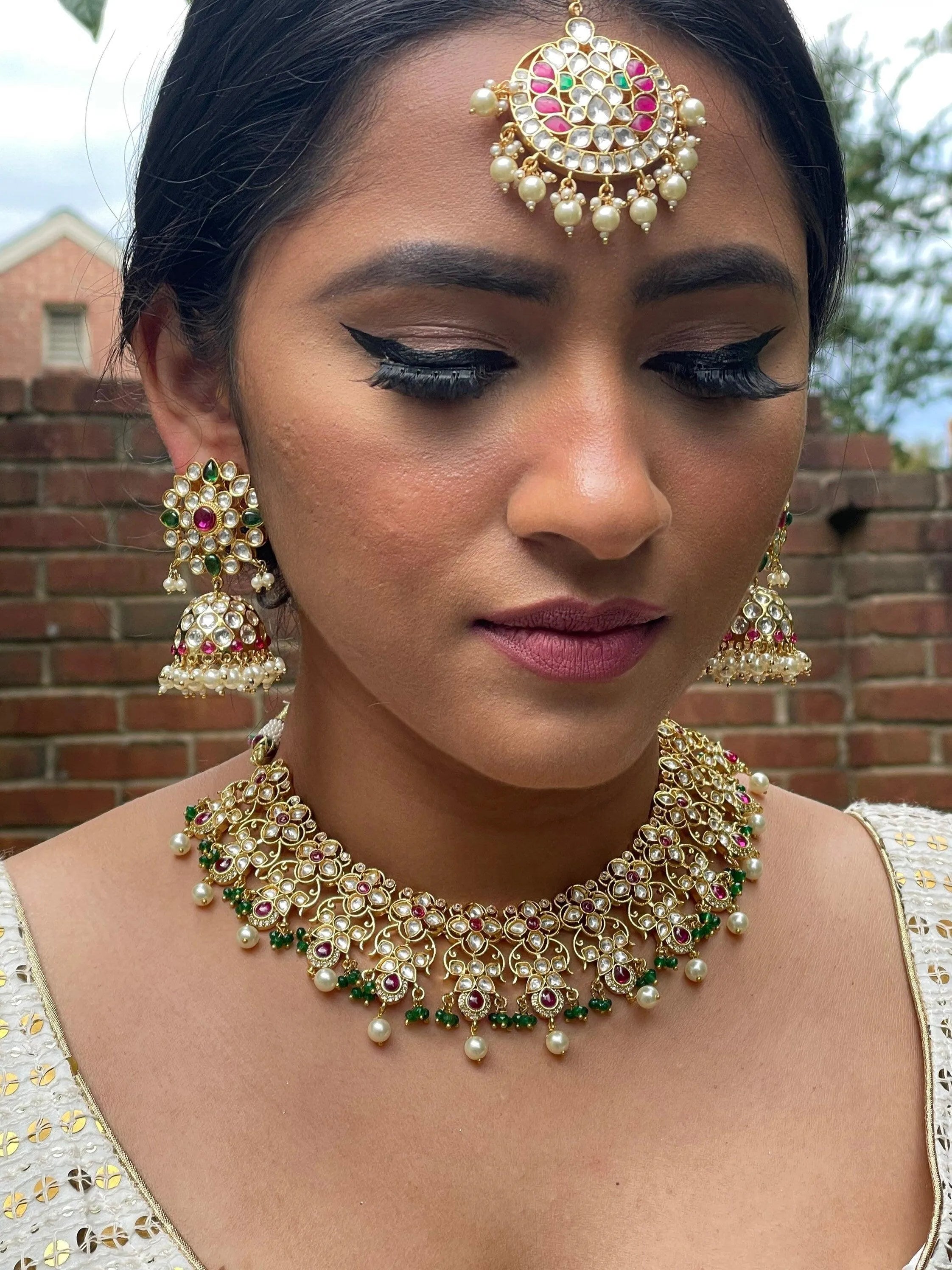 Fine Kundan MaangTikka | Maangtikka | Indian Jewelry | Pakistani Jewelry | Indian Forehead Jewelry | Tikka | Punjabi Jewelry |