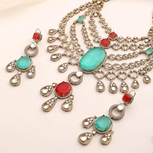 Diljeet Gala Fine Kundan Statement Necklace Set