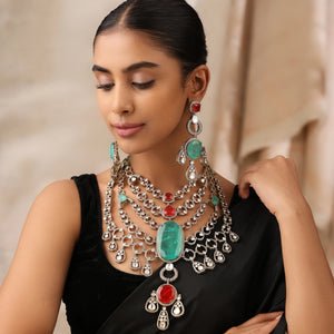 Diljeet Gala Fine Kundan Statement Necklace Set