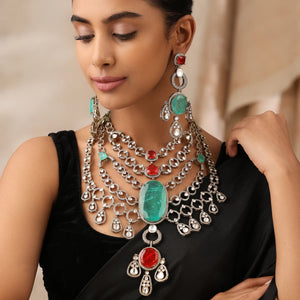 Diljeet Gala Fine Kundan Statement Necklace Set