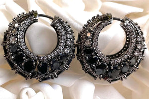 Black Zina Basket hoops