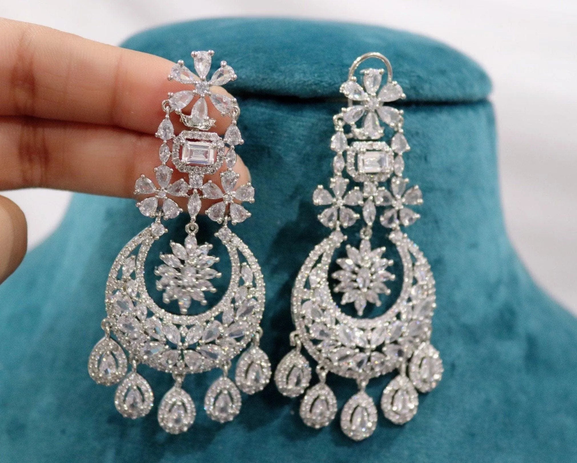 Celestia Diamond Chaandbali