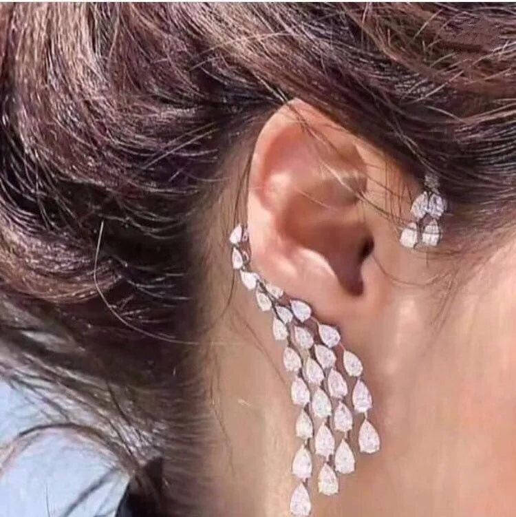 Diamond Ear Cuff Earrings
