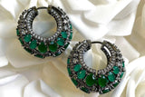 Green Zina Basket hoops