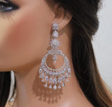 Silver Ariel CZ Chaandbali