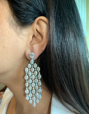 Waterfall CZ Diamond Earrings