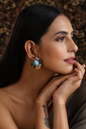 Multi Cabochon Studs