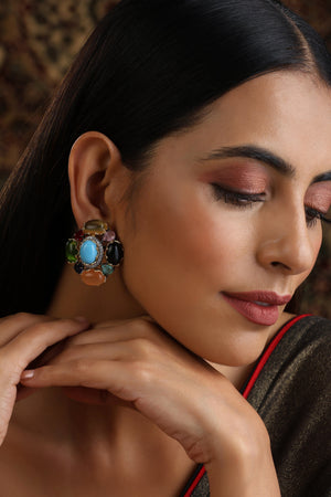 Multi Cabochon Studs