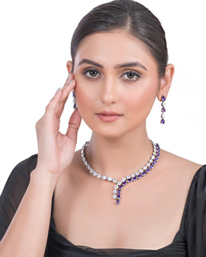 Eve Purple CZ Set
