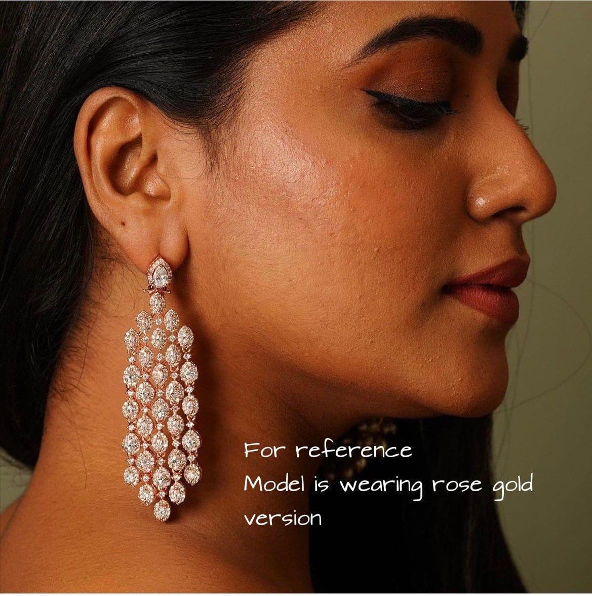 GlambyRivaaz Earrings Waterfall Earrings