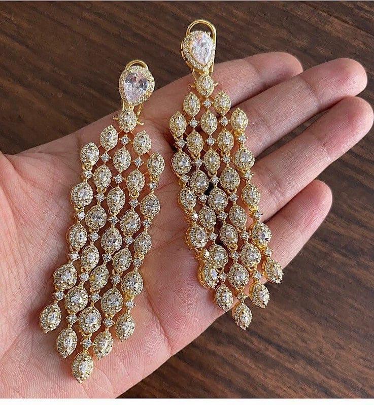 GlambyRivaaz Earrings Waterfall Earrings