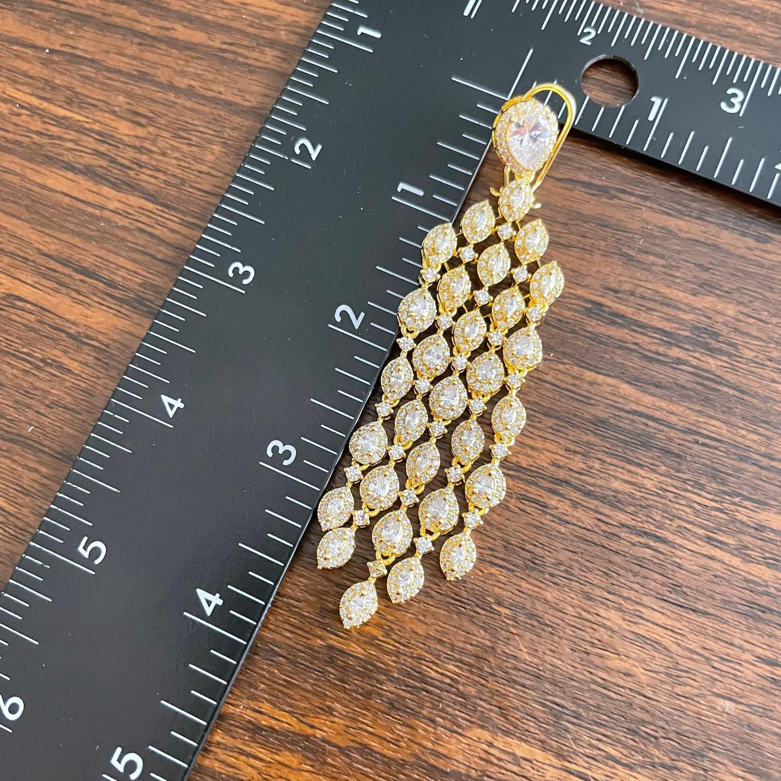 GlambyRivaaz Earrings Waterfall Earrings