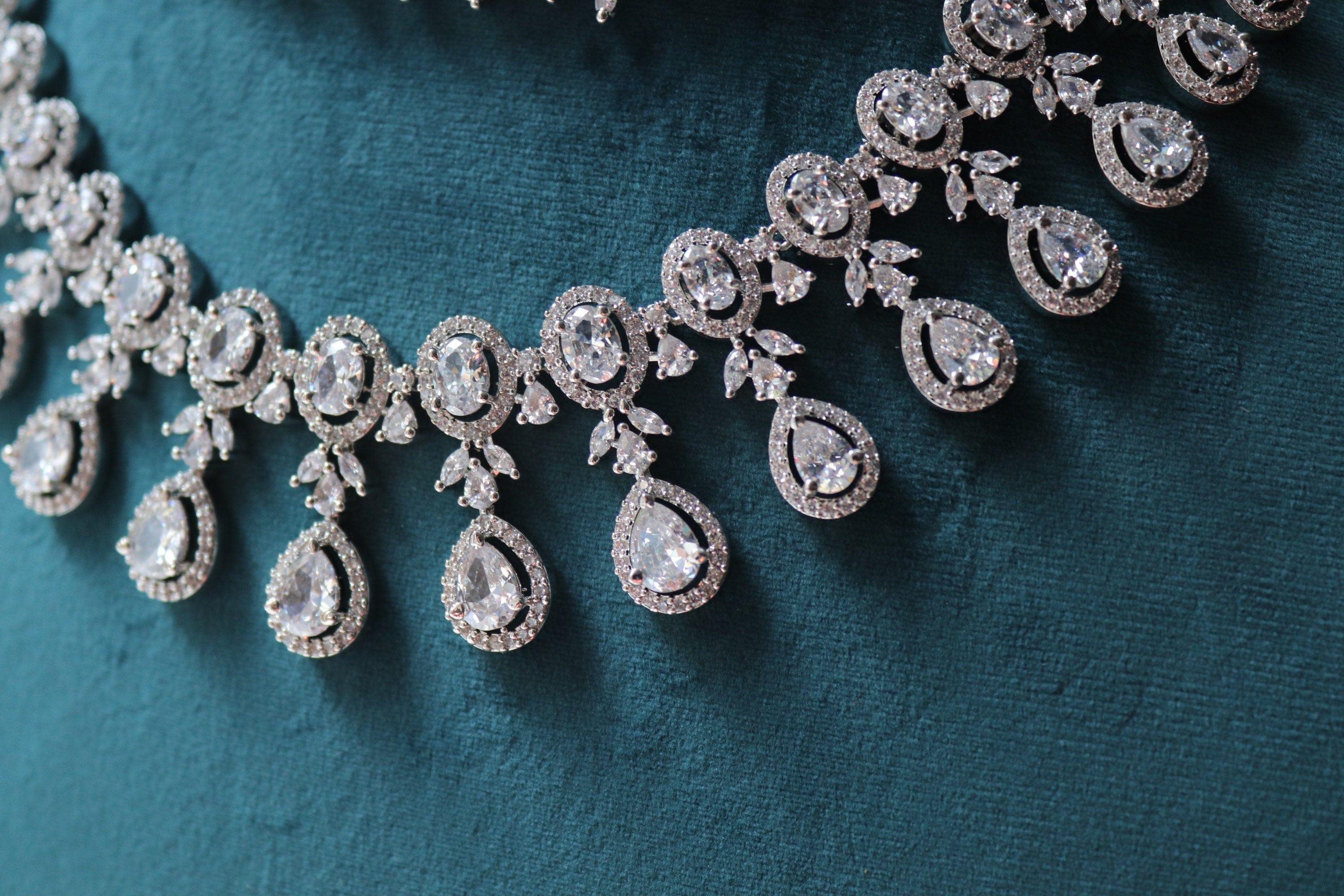 Aster Two Layer CZ Diamond Necklace – MyRivaaz