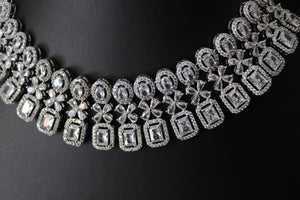 GlambyRivaaz Necklaces White Diamond Choker Necklace