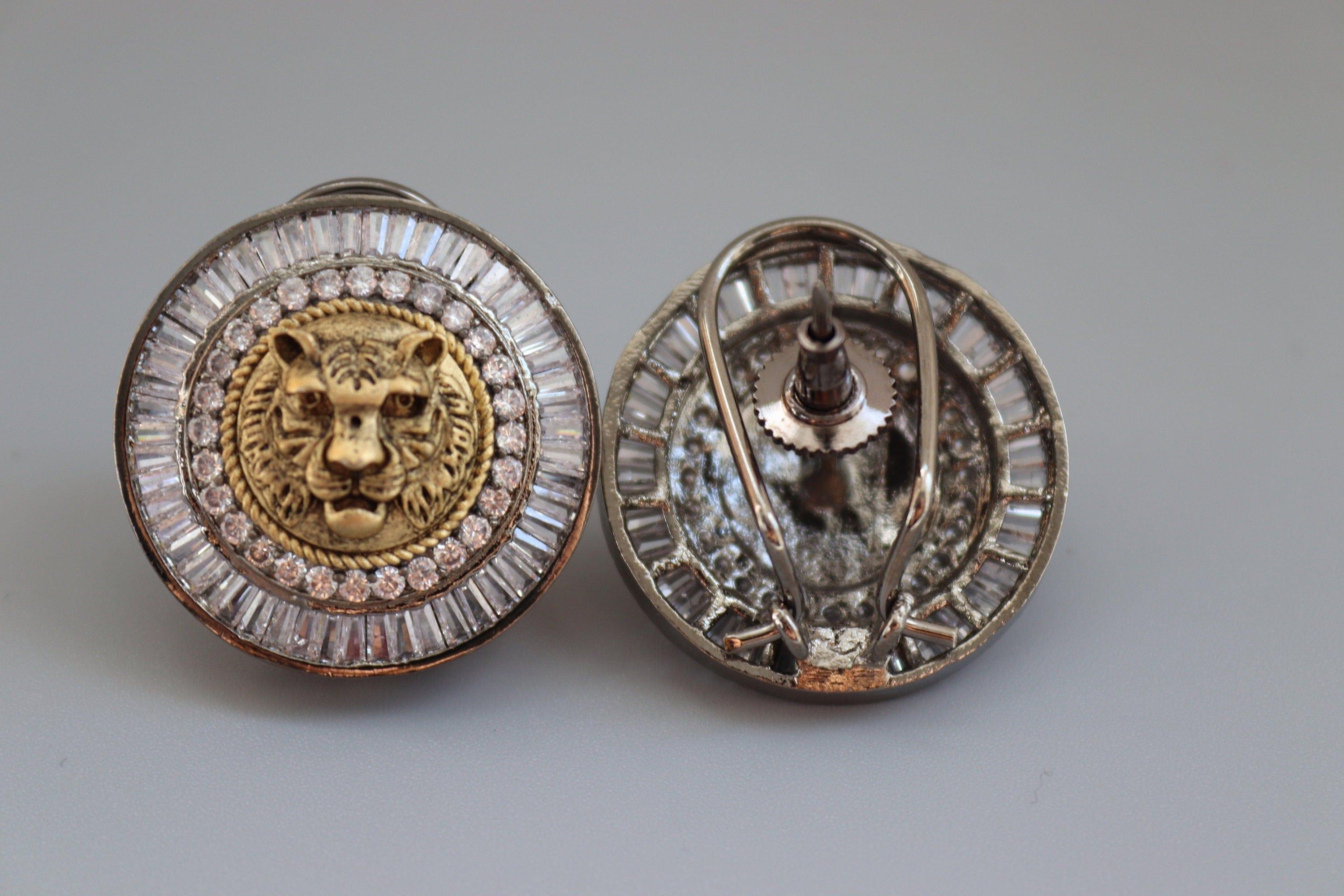 GlambyRivaaz Studs Sold Out Sabya Studs Lions Head Indian Studs CZ Studs