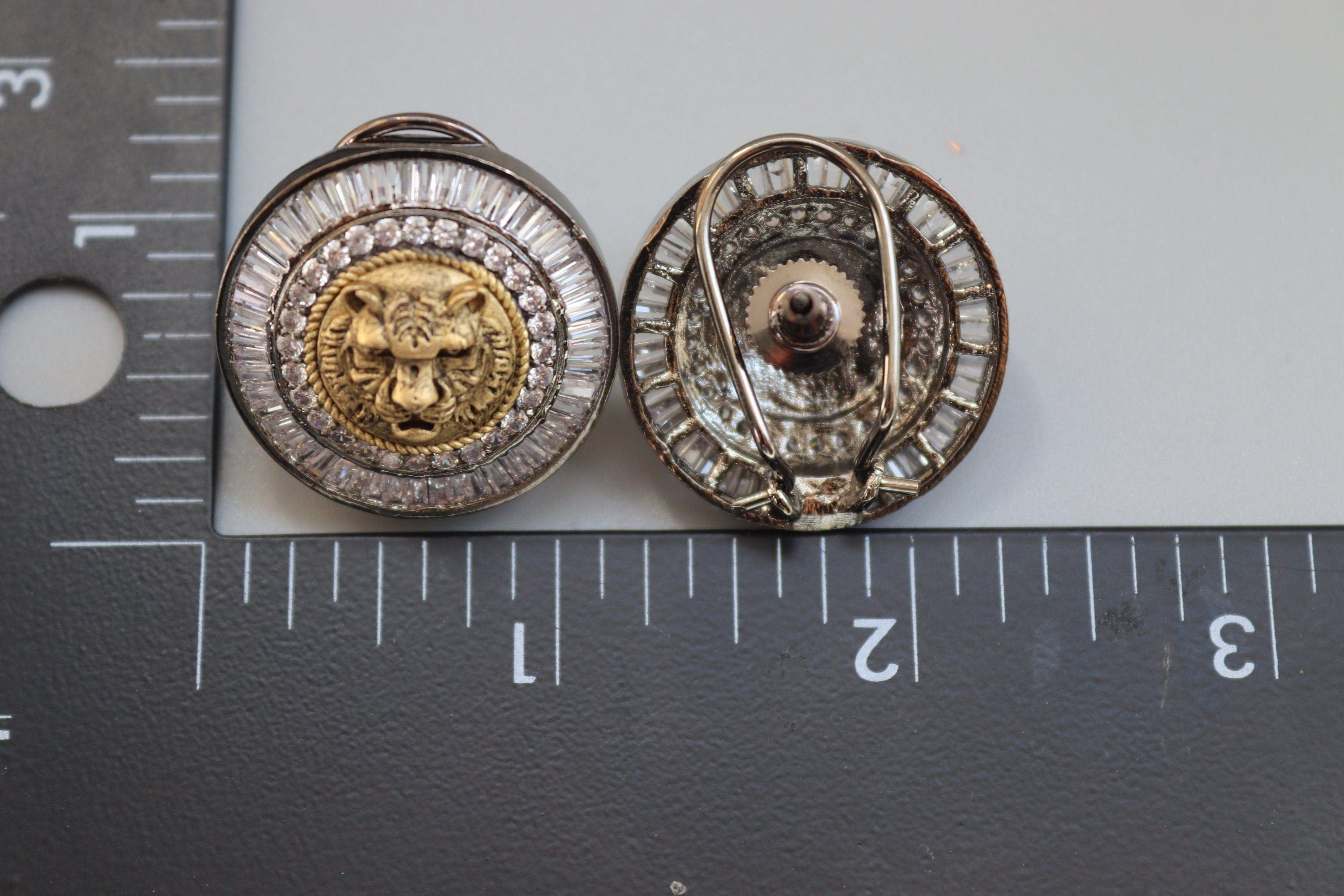 GlambyRivaaz Studs Sold Out Sabya Studs Lions Head Indian Studs CZ Studs