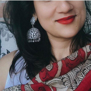 CZ Jhumka/ Indian Earring/ Diamond Jhumkas/ Statement Earring/ Indian Jewelry