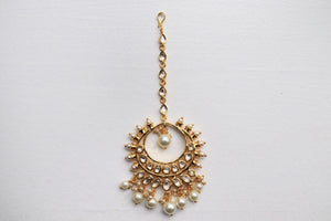 Fine Kundan Maang tikka/ Indian Forehead Jewelry/ Tikka/ Indian Jewelry/ Indian Wedding Jewelry/ Pakistani Jewelry/ Punjabi Jewelry