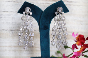 Sold Out Diamond Earrings/Earrings/ Statement Jewelry/ Statement Earrings/ Indian Jewelry/ Indian Earrings/ Cubic Zirconia Earrings