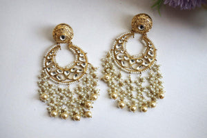 Fine Kundan Chaandbali | Jewelry | Tyani Inspired | Indian Jewelry | Kundan Jewelry | Pacchi Kundan Chaandbali | Bollywood