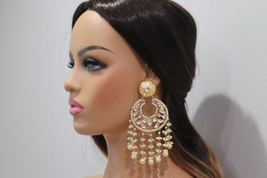 Fine Kundan Chaandbali | Jewelry | Tyani Inspired | Indian Jewelry | Kundan Jewelry | Pacchi Kundan Chaandbali | Bollywood
