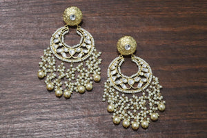 Fine Kundan Chaandbali | Jewelry | Tyani Inspired | Indian Jewelry | Kundan Jewelry | Pacchi Kundan Chaandbali | Bollywood