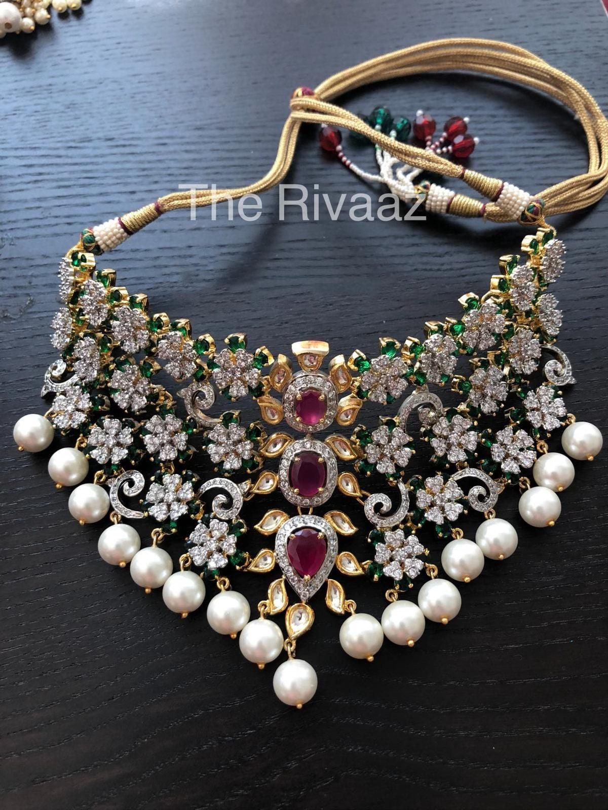 Nita Choker/ Choker Necklace Set/ Kundan Necklace Set/ Victorian Choker/ Indian Choker