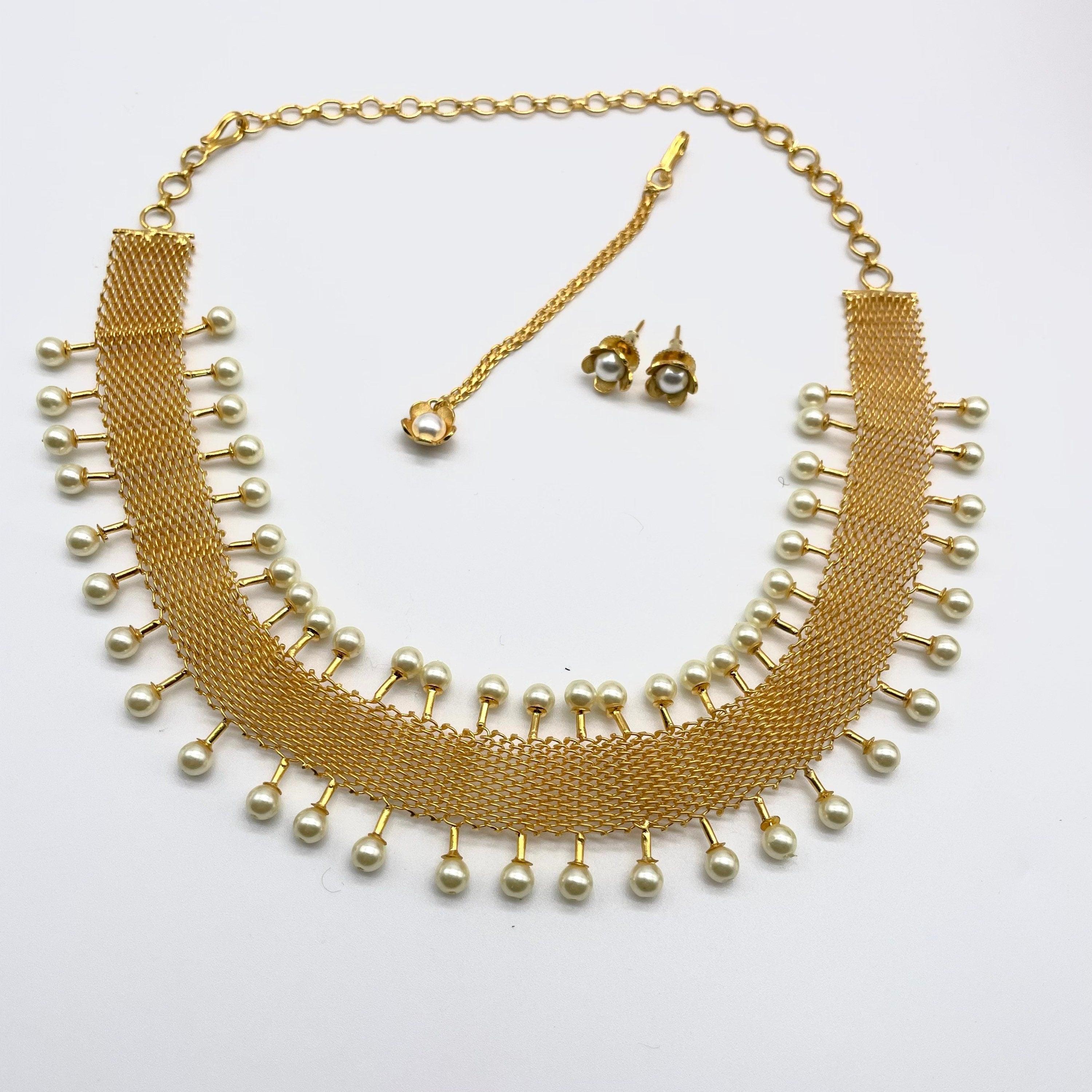 Gold Choker/ Indian Jewelry/ Necklace/ Emerald Indian Choker/ Indian Necklace/Bollywood Jewelry/