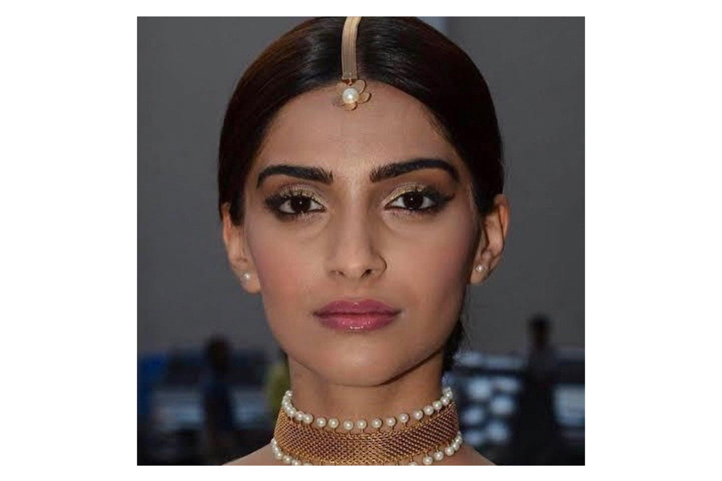 Gold Choker/ Indian Jewelry/ Necklace/ Emerald Indian Choker/ Indian Necklace/Bollywood Jewelry/