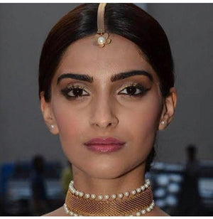 Gold Choker/ Indian Jewelry/ Necklace/ Emerald Indian Choker/ Indian Necklace/Bollywood Jewelry/