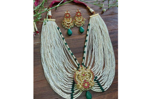 Pacchi Kundan Long Necy/ Indian Jewelry/ Pakistani Jewelry / / Indian Necklace/ Bollywood/ Pakistani Necklace / Kundan Necklace/
