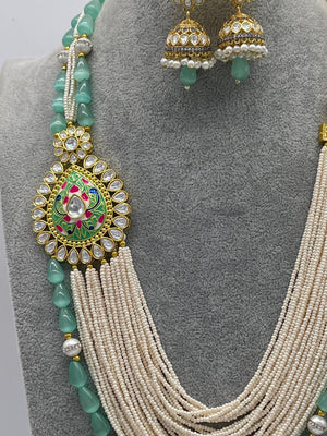Long Pendant Necklace | Indian Jewelry | Pakistani Jewelry | Long Pearl Necklace/ Pakistani Necklace