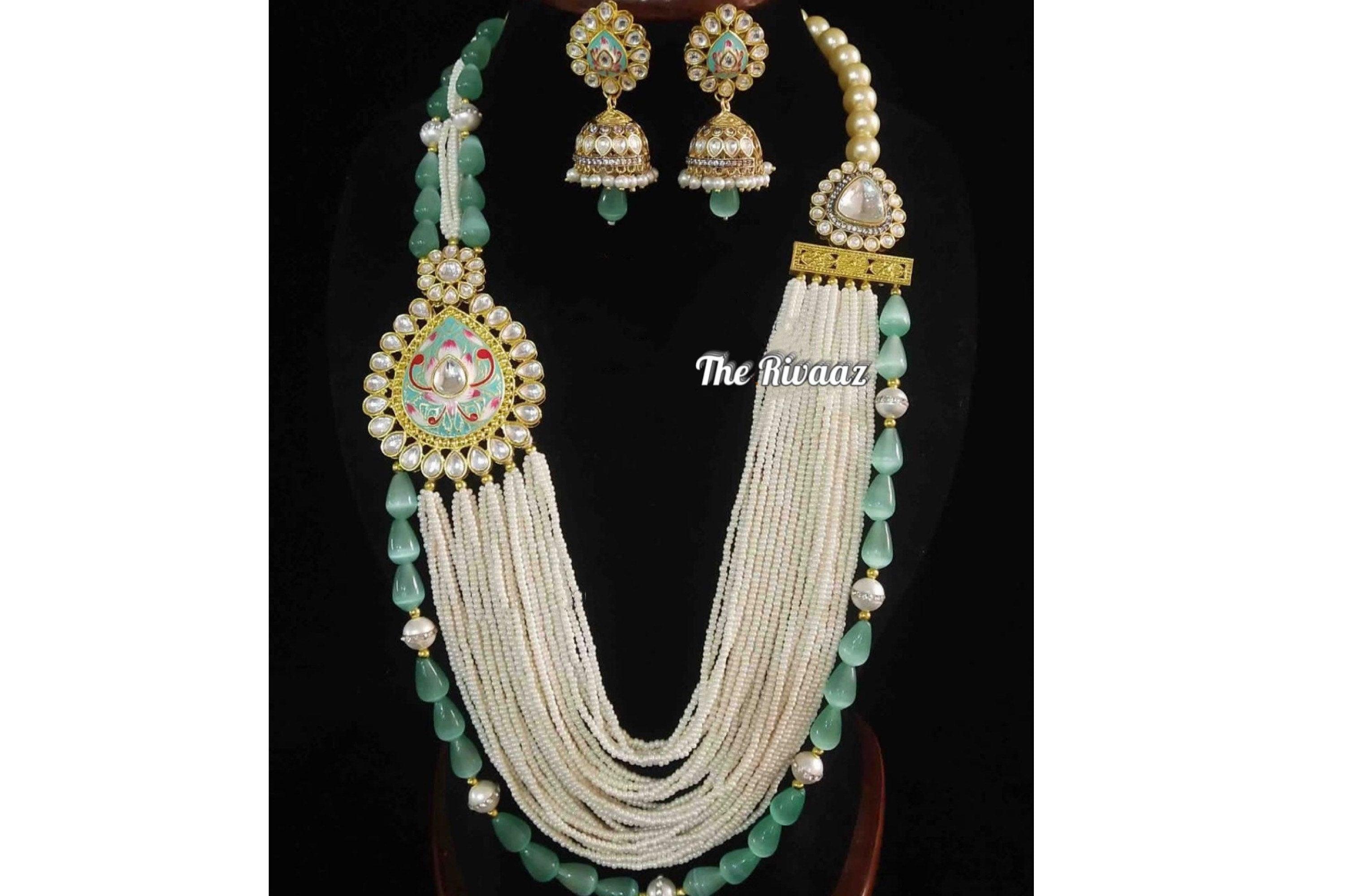 Long Pendant Necklace | Indian Jewelry | Pakistani Jewelry | Long Pearl Necklace/ Pakistani Necklace
