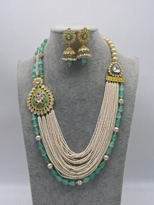 Long Pendant Necklace | Indian Jewelry | Pakistani Jewelry | Long Pearl Necklace/ Pakistani Necklace